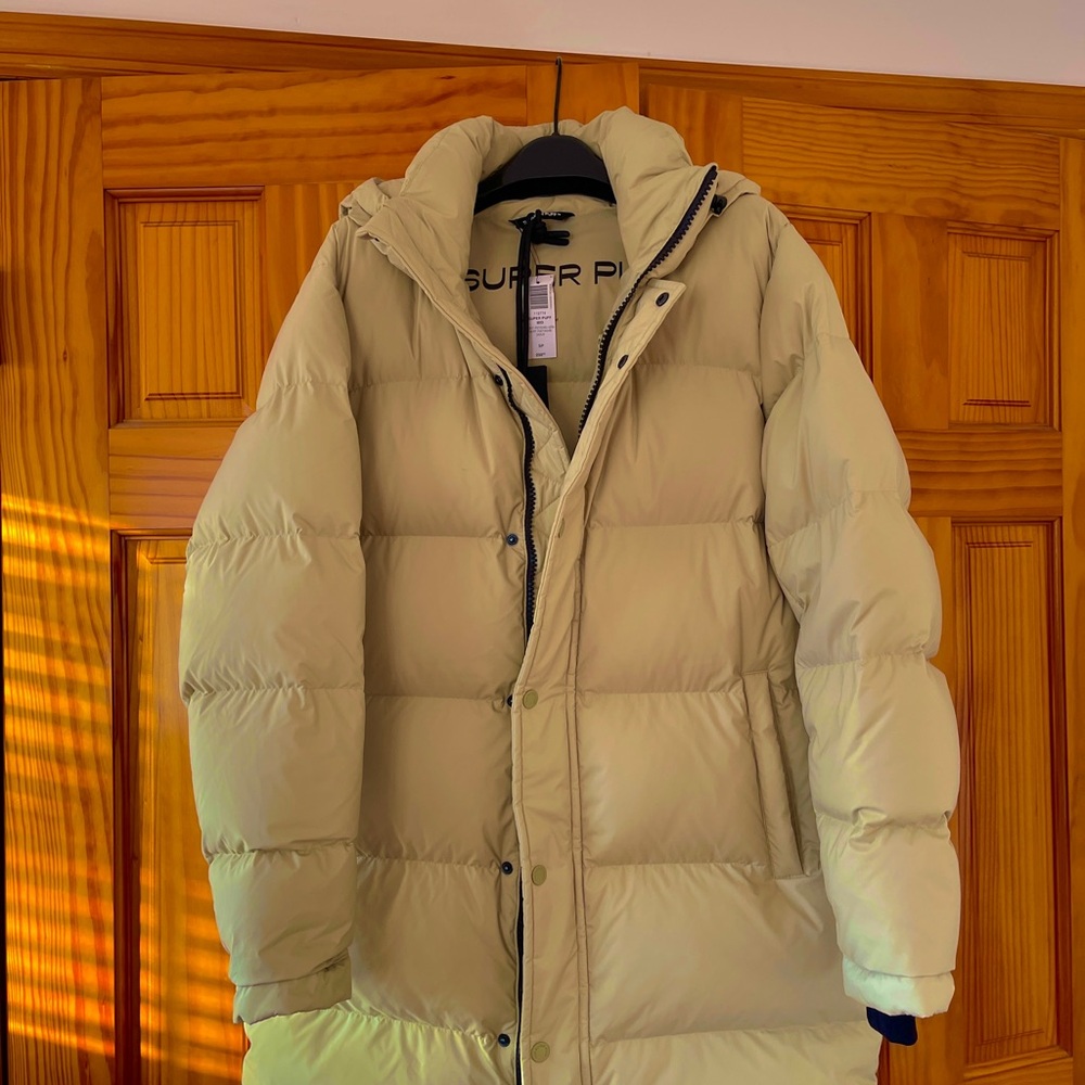 Aritzia Mid SuperPuff Soft Pistachio Jacket